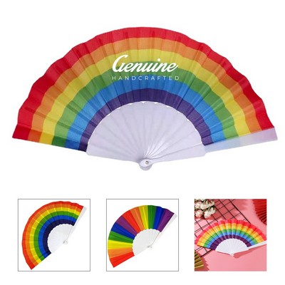Folding Fabric Hand Fan