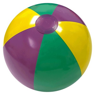 16"Deflated Inflatable Mardi Gras Beach Ball