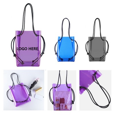 2-in-1 PVC Clear Backpack & Tote