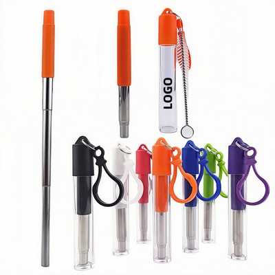 Stainless Steel Telescopic Straw Set