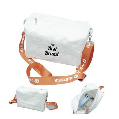 Sustainable & Washable Dupont Crossbody Messenger Bag