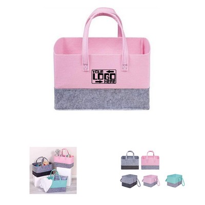 Felt Collapsible Storage Tote