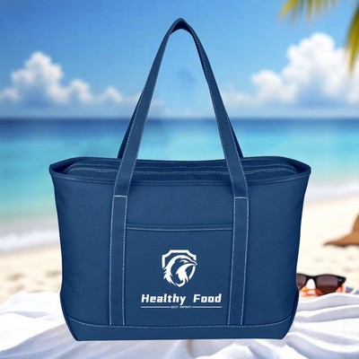 24 Oz.LARGE COTTON CANVAS TOTE BAG