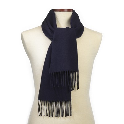 Navy Blue Acrylic Scarf