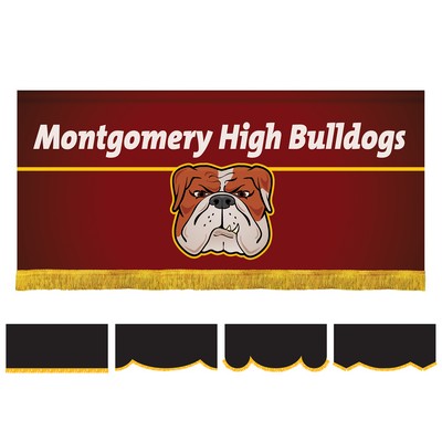 2.5' x 6' Parade Lead Banner with Fringe