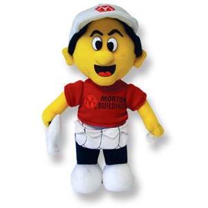 Custom Plush Handyman with Imprinted Hat/ Shirt/ Tool Belt