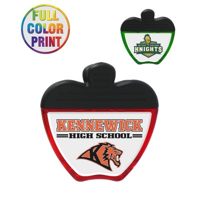 Union Printed - Apple Shaped Magnetic Memo Clip - Full Color