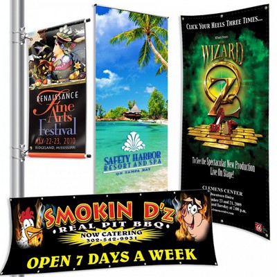 13 Oz. Vinyl Digitally Printed Banner - 6'x24'