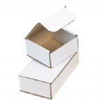 Corrugated White Folding Mailing Container (6" x 5" x 2")