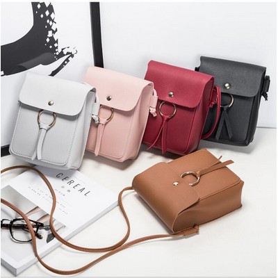 PU Leather Messenger Bag For Lady