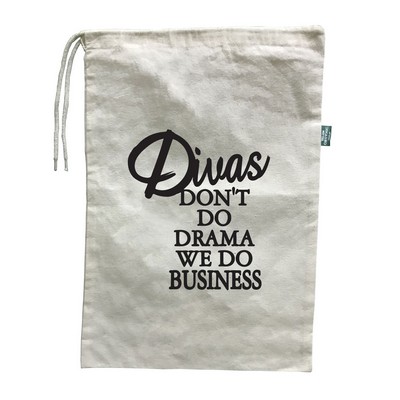 Organic Cotton Drawstring Shoe Bag - 11" x 16"