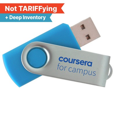 iClick® 3.0 Gold Swivel USB Flash Drive 32GB