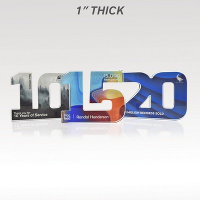 1" Acrylic Numerals Style 15 – Traditional Series