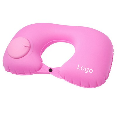 Inflatable U-Shaped Neck Pillow for Travel & Comfort