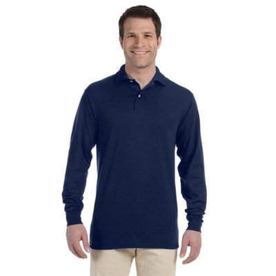 Jerzees 5.6 Oz., 50/50 Long-Sleeve Jersey Polo With SpotShield&t