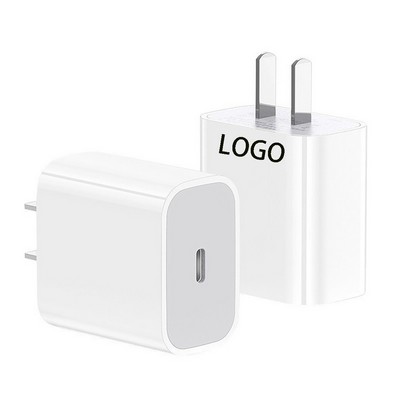 USB-C Fast Charger Head Adapter (2.34"x 1.52")