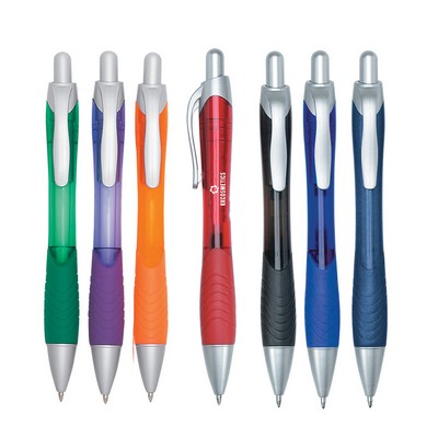 Click Action Plastic Satin Pen
