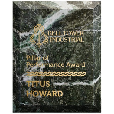 Green Marble Plaque (9"x12")
