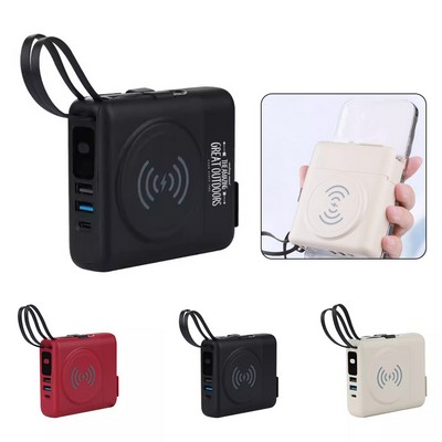 10000 mAh Fast Wireless Charging Power Bank