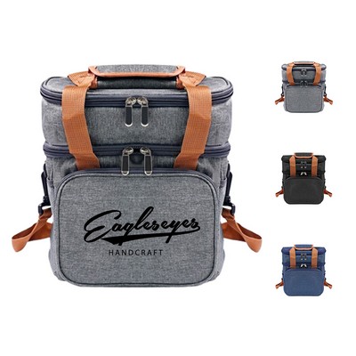 Dual Layer Insulated Lunch Bag