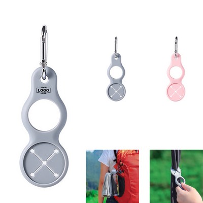 Outdoor mountaineering silicone water bottle buckle
