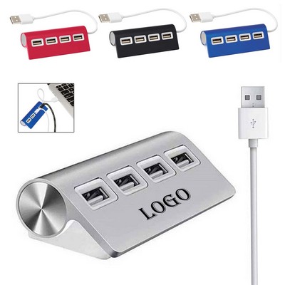 4-Port Aluminum USB Hub