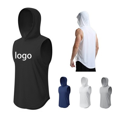 Hooded Men's Basketball Quick Drying Breathable Vest