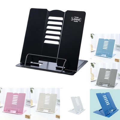 Desk Book Stand Document Holder Metal Reading Racket