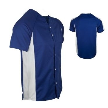 Youth Full Button Cool Mesh Pro-Style Jersey Shirt w/Contrasting Side