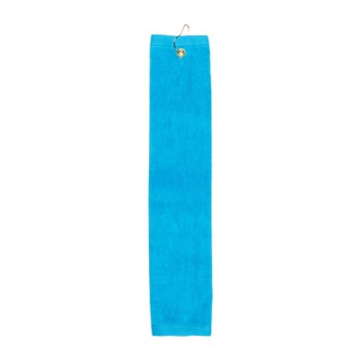 Premium Velour Golf Towel - Trifolded (Color Imprinted)