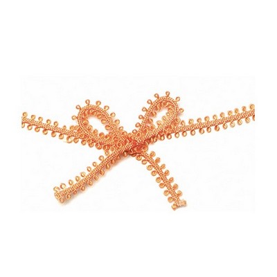 Orange Picot Braid Ribbon