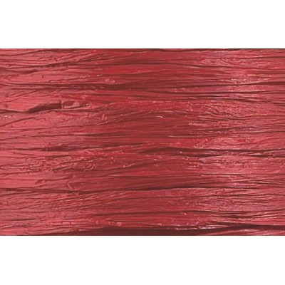 Burgundy Matte Rayon Raffia Ribbon