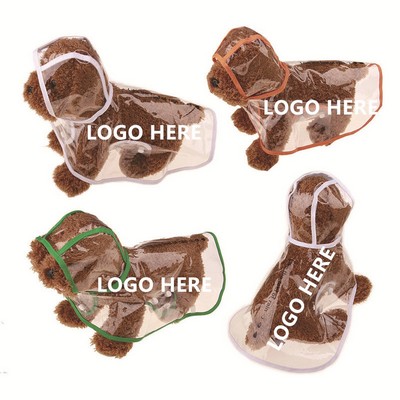 10.2" Waterproof Pet Raincoat