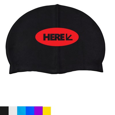 Adults Soft Comfortable Universal Sized Silicone Swim Cap