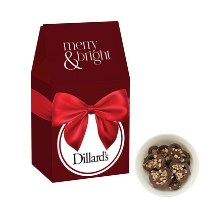 Milk Carton Inspired Box w/ Chocolate Pretzels - Milk Chocolate Pretzels with Toffee Bits