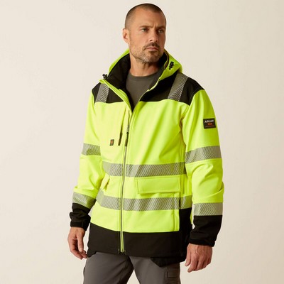 Ariat® Men's Hi-Vis Yellow Rebar® DuraStretch™ Softshell Jacket