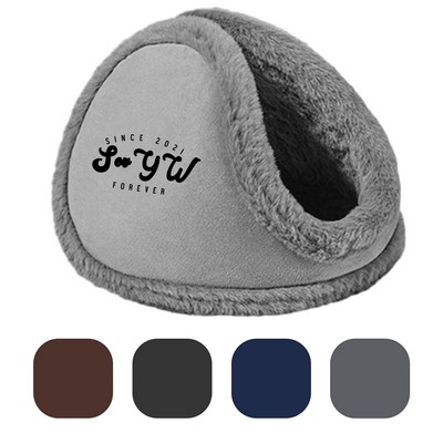 Fleece Earmuffs Ear Warmers Winter Outdoor Adjustable