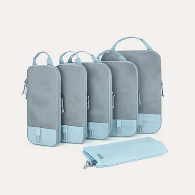 Bagsmart 6 In 1 Compression Packing Cubes - Blue
