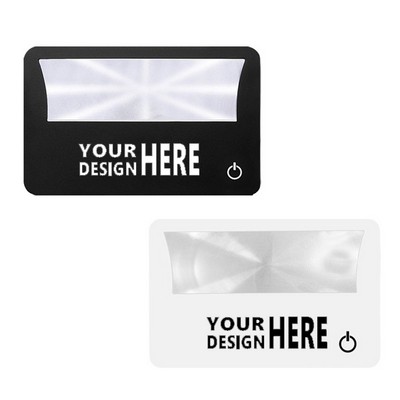 Credit Card Size 3x Lighted Magnifiers
