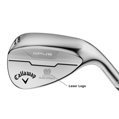 Callaway Opus Brushed Chrome Wedge - Logo