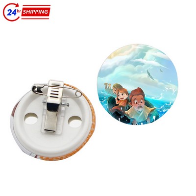 Small Business Round Tin Plate Brooch