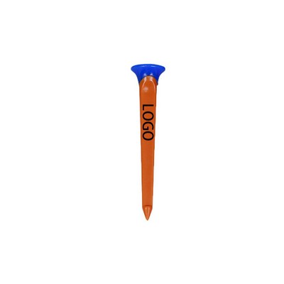 3.14 Inch Plastic Golf Tee In Mixed Colors