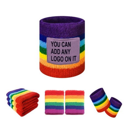 Rainbow Sweat Wristband