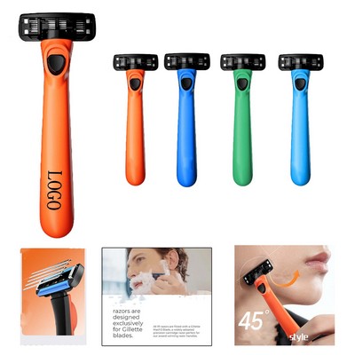Six Blade Manual Men's Razor