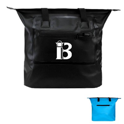 Waterproof tote bag swimming
