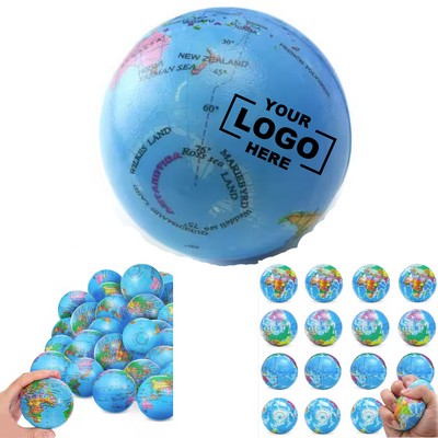 Globe-Shaped Squeeze Stress-Relief Balls