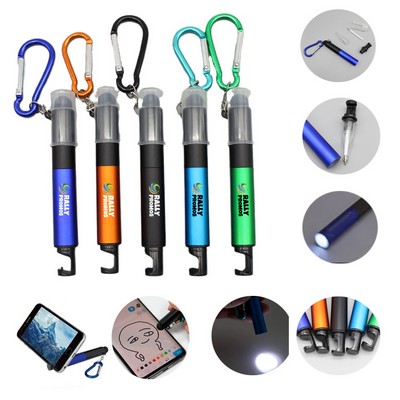 5 in 1 Stylus Pen Keychain LED Light