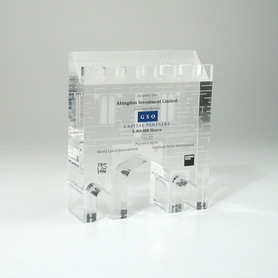 Castle Lucite® Embedment Award (4 1/2" x 5 1/4" x 1 1/2")