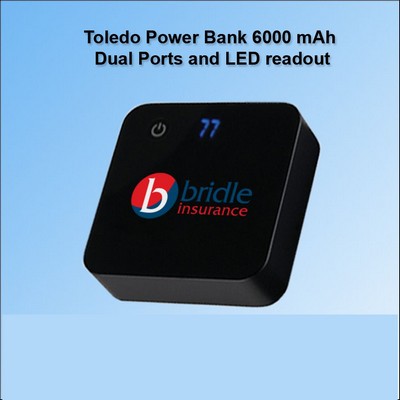 Dual Port Toledo Power Bank 5000 mAh No Extra Tariff