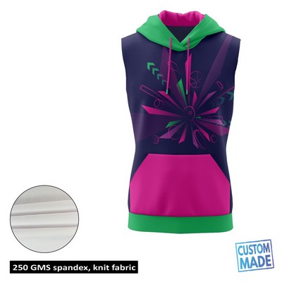 Unisex & Kids' Sublimation 250G Lightweight Sleeveless Hoodie